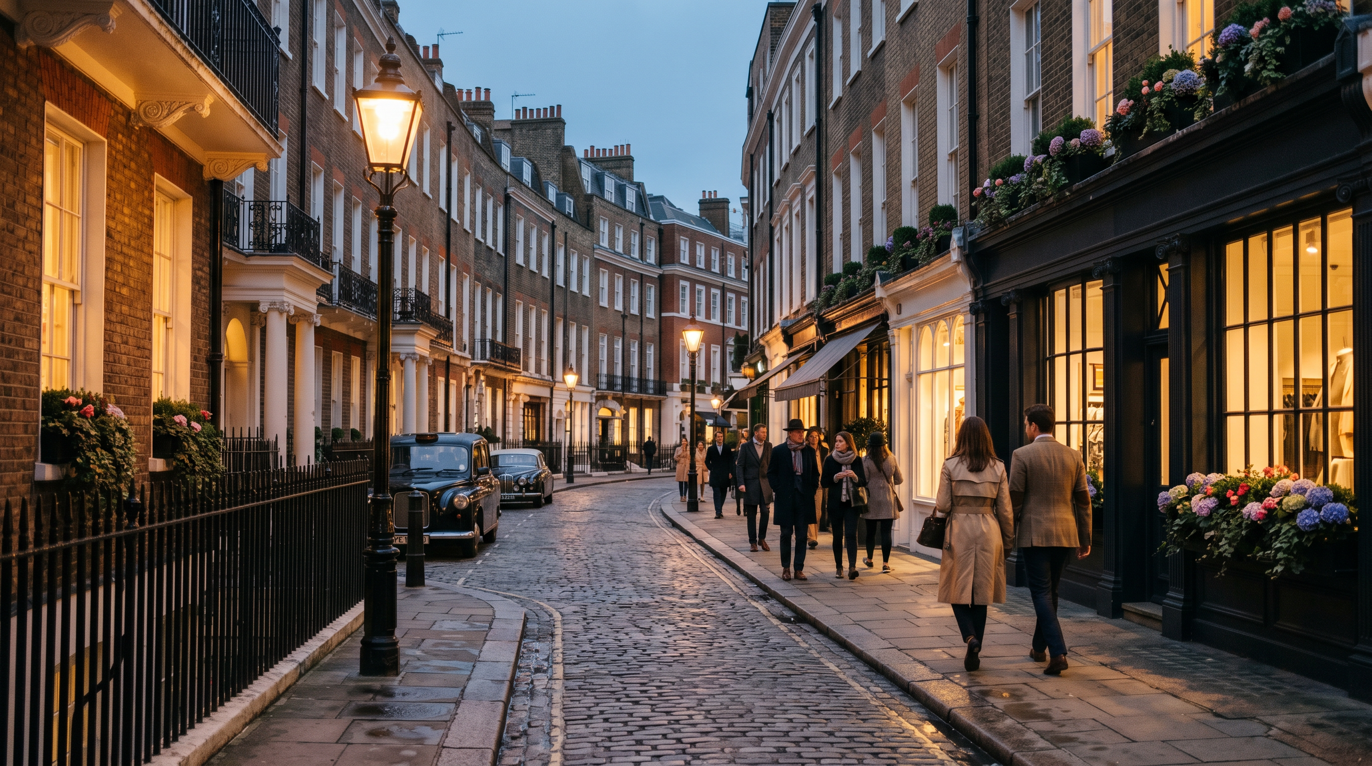 Elegant Mayfair London street near BestRankedUK hotel